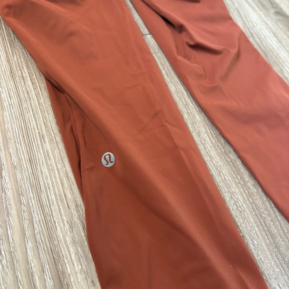 SOLD ***Lululemon Fast and free high rise tight leggings. Color Dark terracotta - Picture 3 of 11